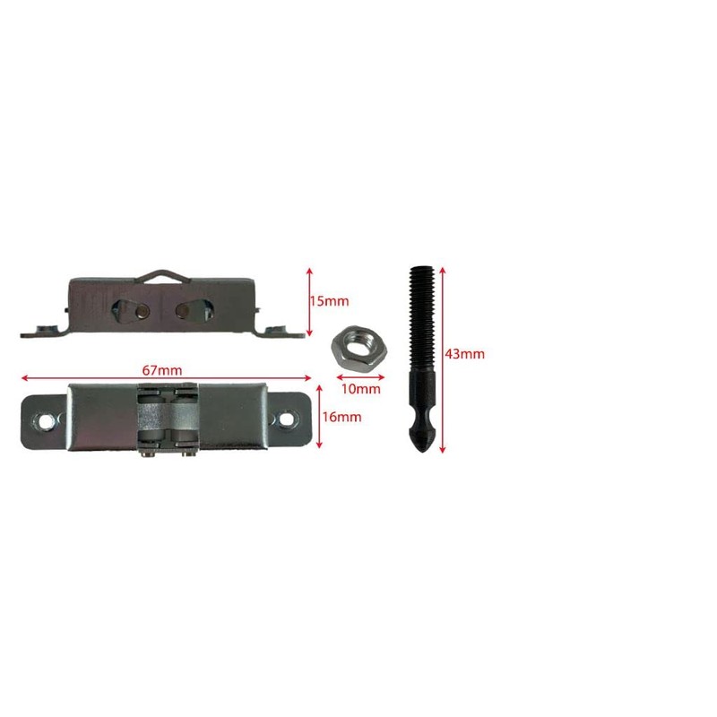 YOURSPARES Oven Door Catch And Roller Striker Kit Fits Belling,