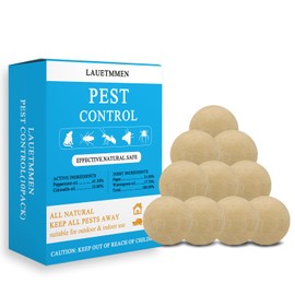 Pest Control，Moth Balls，Pest Repellent,Peppermint Rodent Repellent for Mouse, Mice, Rats, Ants, Roaches, Moths & More,Strong Repel Indoor & Outdoor Mouse & Mosquito Deterrent - 10balls