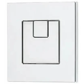Thomas Dudley Vantage Piazza 73.5mm Square Dual Flush Chrome Toilet Push Button 325276, Multi-Colour