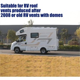 BODLYL RV Roof Vent Seal 51'' RV Seal Replacement Roof Rubber Vent Seal Black Seal TPE Replacement Ventline, Hengs and Camco Roof Vents (1 Pack)