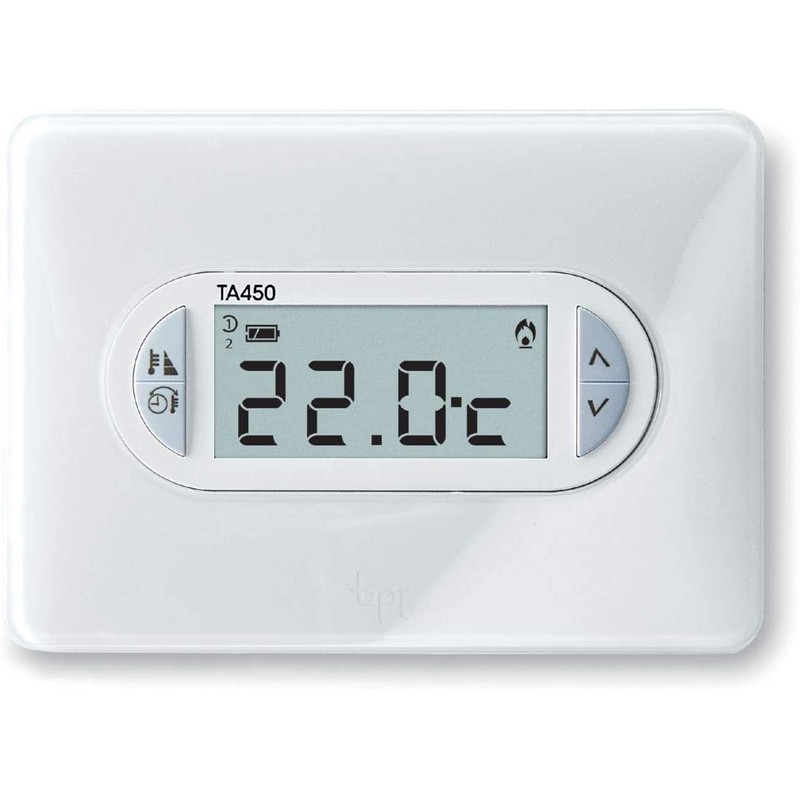 Came TA/450, Digitales Wandthermostat, Raumtemperaturregelung, Tagesprogrammierung, kompatibel mit Plaketten der