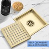 Kuaisailsk 6 Inch Set of 2 Shower Drain 304 Stainless
