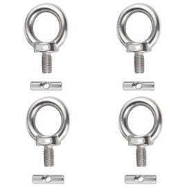 NA 4 Pcs Multi Function Awning Rail Stoppers Stainless Steel Awning Rail Stoppers Lifting Eye Bolts forCaravan Motorhome Campervan Camping Tent