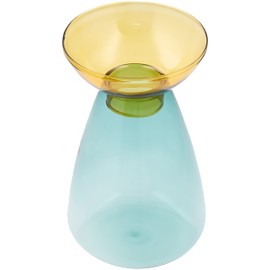 Paseo EW-23 Glass Base for Hydroponics, Blue, Size: Approx. φ3.5 inches (9 cm), H1.8 inches (4.5 cm)