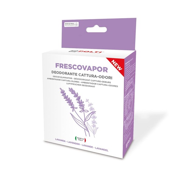 Polti Frescovapor Lavender PAEU408 deodoriser captures odours for Polti Vaporetto, 2 Bottles of 200 ml