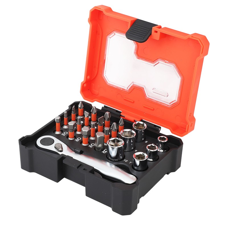 23 Pcs Socket Wrench Set Multi Functional 1/4 Inch Drive