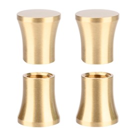 STPCTOU Brass Chopping Board Feet, Polished Brass, Anti-Skid, Volcanic Shape, 4 Pack, Ideal for Kitchen Appliances & Multiple Furniture