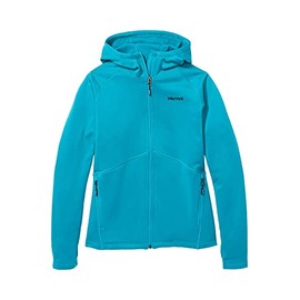 MARMOT Womens Olden Polartec Fleece Hoody, Enamel Blue, Medium