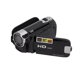 VBESTLIFE Video Camera Camcorder, Full HD 1080P 16MP Camera Recorder, 270° Rotation, Built in Flash, 2.7 Inch Color Screen 16X Zoom Digital Camcorders(black)