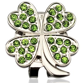 Golf Marker with Magnet (Good Luck, Quatrefoil Design, Stylish) For Hats, Golf Cap Clip, Golf Marker, Golf Goods, Present, Gift