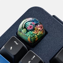 Resin Keycap - Dwarf Factory Terrarium V2 Bayswater Artisan Custom Keycap Premium Materials - Hand Painted