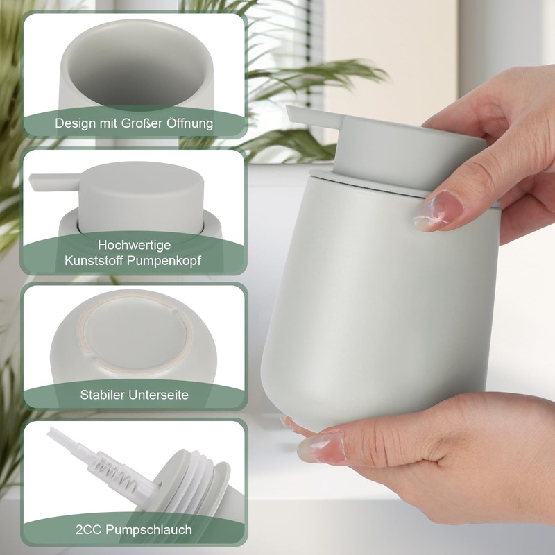 Bosilunlife Soap Dispenser (Grey Liquid)