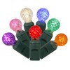 Vickerman 50 luces LED multicolor cable verde G12 juego de