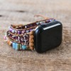 YGLINE Natural Stone Watch Strap-Gemstone Jasper Watch Band-Healing Spiritual Protection