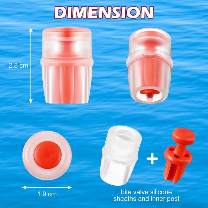 Enhon 4 Pack Bite Valve Replacement Sheath for Water Bladder,