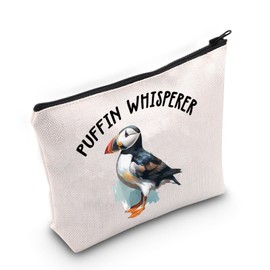 Puffin Gift Puffin Whisperer Cosmetic Bag Puffin Bird Lover Gift (Puffin Whisperer CA Bag)