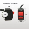 Lyn666 1 Piece Motorcycle Handlebar Switch Push Button On Off