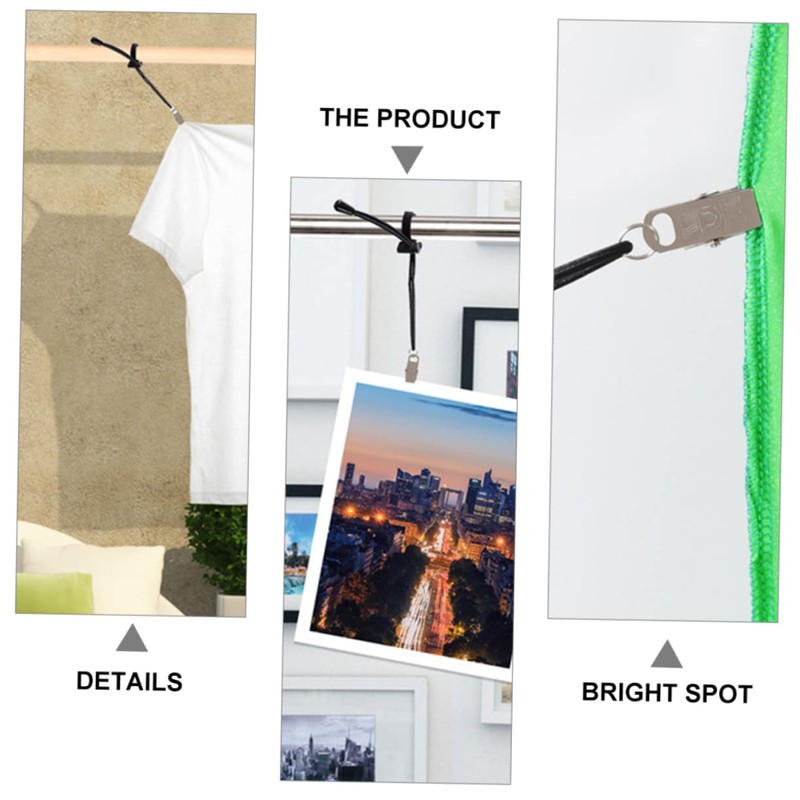 KICHOUSE 6pcs Backdrop Clip Windproof Background Cloth Hangers for Photos