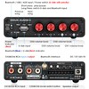 4 Channel Bluetooth Amplifier, 50W x 4 Audio Power Amp,