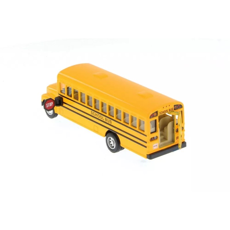 Kinsfun 6" inch Yellow School Bus Diecast Model pull back
