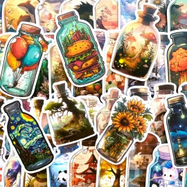 Unbranded 5-50 pcs Bottle Stickers, Aesthetic Laptop Phone Kindle Skateboard Car Decals - 20 pieces