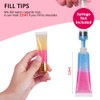 AMORIX 6PCS 10ml Lip Gloss Tubes Clear Empty Lip Balm
