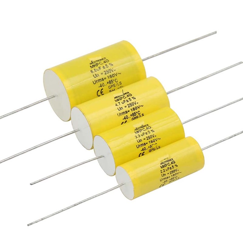YEGAFE 2pcs 3.3uF 250V Axial Audio Speaker Crossover stepless Film