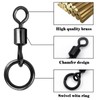 9KM DWLIFE Fishing Flexi Ring Swivels 30Pcs High Strength Micro