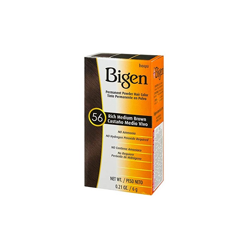 Bigen Permanent Powder Hair Color, Rich Medium Brown, .21 Ounce