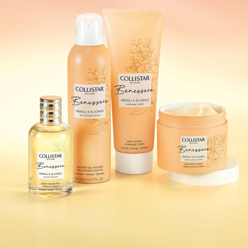 Collistar Body Scrub Wellbeing Neroli and Helichrysum, Moisturising Scrub, Smooth