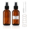 120ml Glass Spray Bottles with Fine Mist Sprayer 2Pack, Small