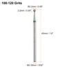 HARFINGTON 8pcs 100-120 Grits Diamond Grinding Bit 2.2mm Ball Head
