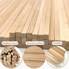 douyif Square Wooden Sticks 5 x 5 mm Wooden Sticks