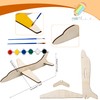 Feradny 24 Pack Wooden Airplane Toys DIY Paint Aircraft Wood
