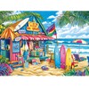 500 Piece Puzzles for Adults,Beach Surf Shack Puzzle,Recycled Cardboard Summer