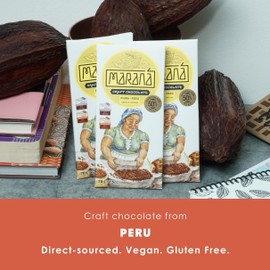 Maraná Chocolate Piura 50% Milk Chocolate 3 Pack - Organic Peruvian Single Origin Chocolate | Premium Bean-to-Bar | Soy Free & Gluten Free