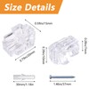 MOROBOR 24 PCS Glass Retainer Clips Kit, 10 mm Glass