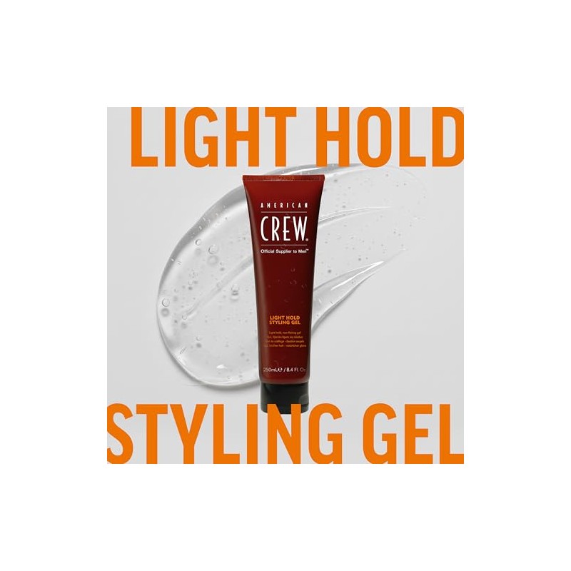 American Crew Light Hold Styling Gel, 13.1 Fl. Oz., for