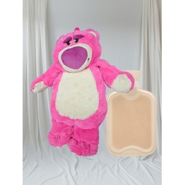Angel,Stitch, Lotso, Sully, Groot, Cow Hide, Gizmo, Angel, Unicorn, Hot Water Bottle, Plush in Plush Toy Shape, Hot Water Bottle, Approx. 40-50 cm (Lotso)