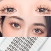 Derpilo Partial False Eyelashes, 60 Bundles, Matsueku, 3D False Eyelashes,