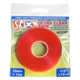 Stix2 12 mm x 15 m Ultra Clear Tape