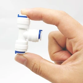 CESFONJER 1/4" OD Quick Connect, T Type 3 Way Connector | Mouse 1/4" to 1/4" Push Fit Fitting | Fitting for Mouse Ro Water Filter | Water Filter Dispenser and Reverse Osmosis 10 Pieces