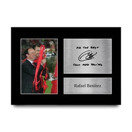 HWC Trading A4 Rafa Benitez Liverpool Gifts Printed Signed Autograph Picture for Football Fans and Supporters