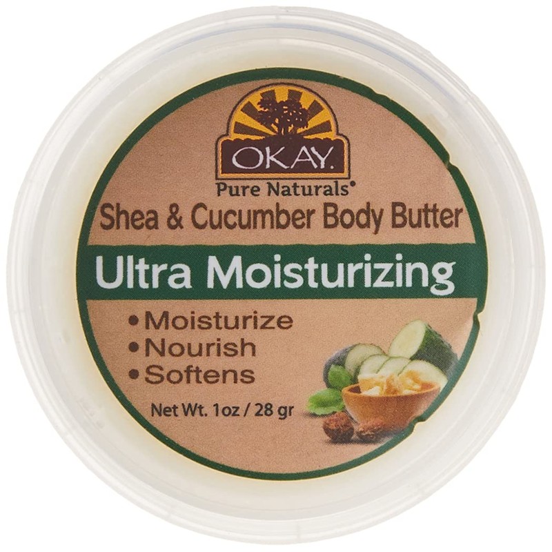OKAY 100% Natural Shea&Cucumber Body Butter Deep Moisturizing Restores Moisture