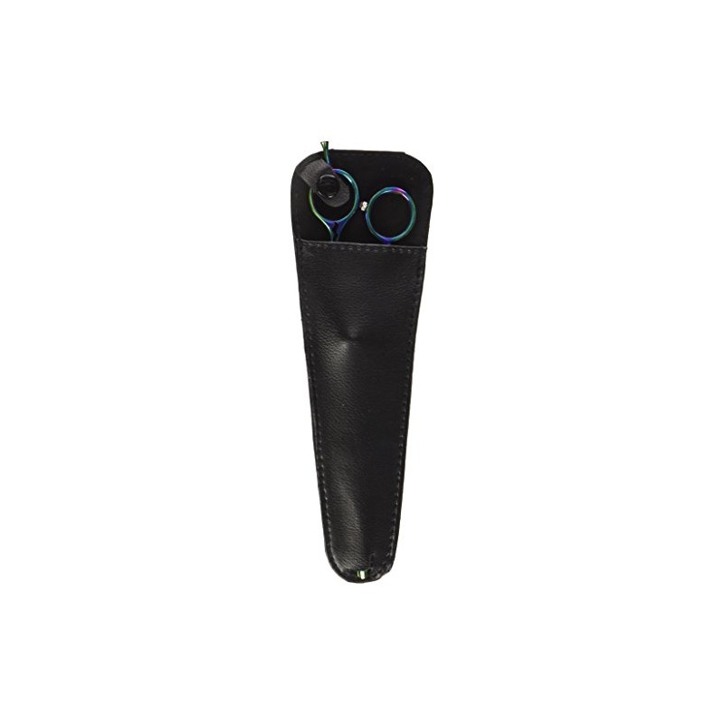 ShearsDirect Japanese 440 Stainless Steel Grooming Shear, 8.5-Inch, Rainbow Titanium