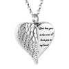 Vjajaly Cremation Heart Urn Necklace Ashes Jewelry Stainless Steel Keepsake
