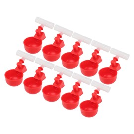 Bebedero para Palomas, Ahorro de Agua para Evitar Fugas, Bebedero de Pollo Automático Reemplazable, Juego de 10 para Palomas y Pájaros (G3/4)