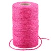 G2PLUS Rose Pink Jute String Twine 2MM, 100M Natural Garden