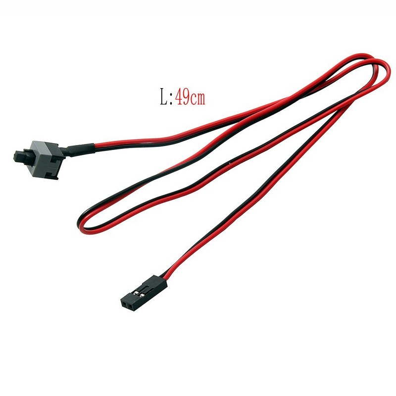 zalati Power Supply Switch Cable Power on/Off Push Button Connector