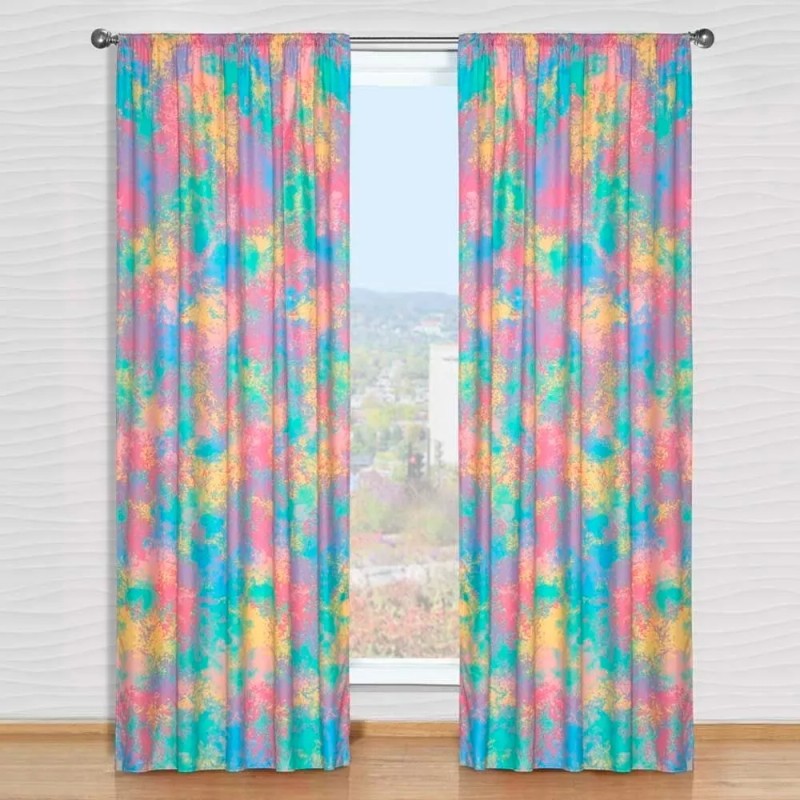 Elefantito Cortinas Pastel 2 Paneles De 1.30 X 2.20 Staining